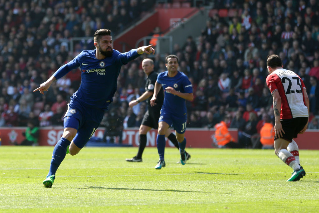 Olivier Giroud's double inspires quick-fire Chelsea comeback at Southampton