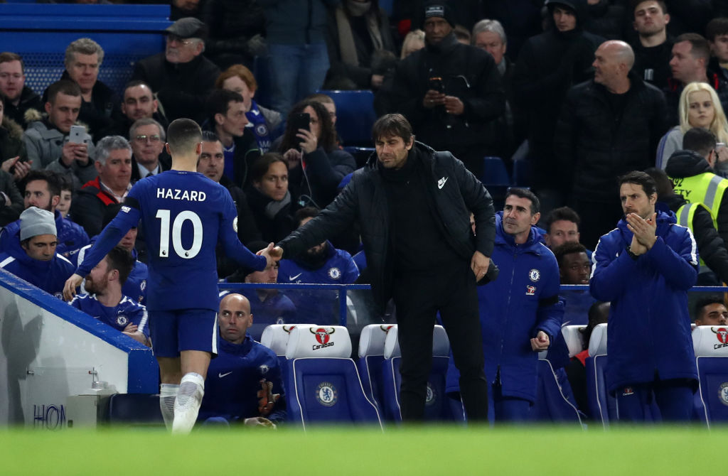 Antonio Conte's appointment at Real Madrid means Eden Hazard stays put