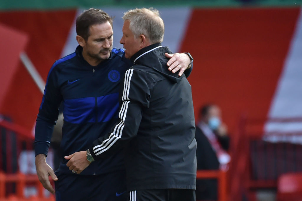 Sheffield United's Wilder praises Frank Lampard ahead of Saturday's clash