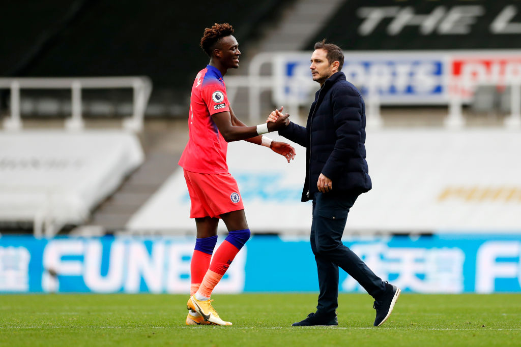 Frank Lampard has admitted that he’s currently ‘very happy’ with Chelsea forward Tammy Abraham