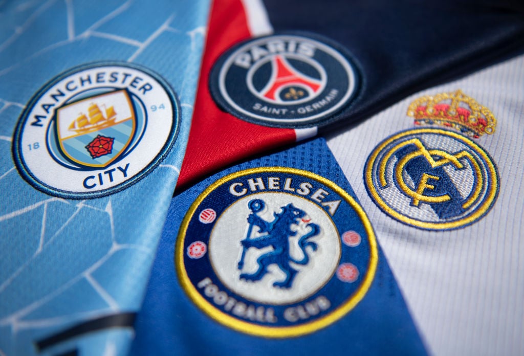 The Club Badges of the Four Champions League Semi Finalists