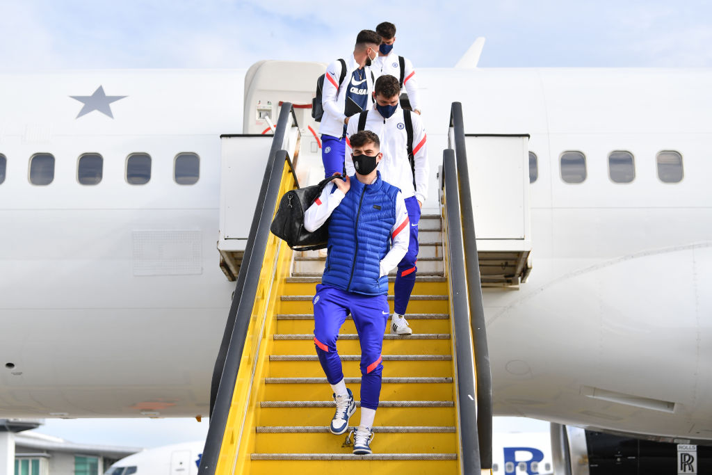 Chelsea FC Arrives In Porto For The UEFA Champions League Final 2021
