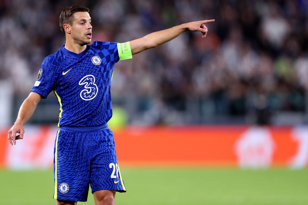 Cesar Azpilicueta of Chelsea Fc gestures during the Uefa