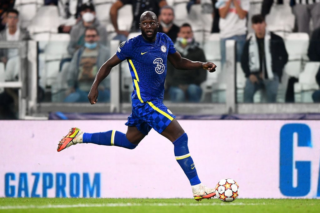 Romelu Lukaku of Chelsea FC in action during the UEFA
