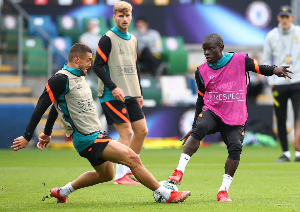 Chelsea FC Training Session And Press Conference – UEFA Super Cup 2021