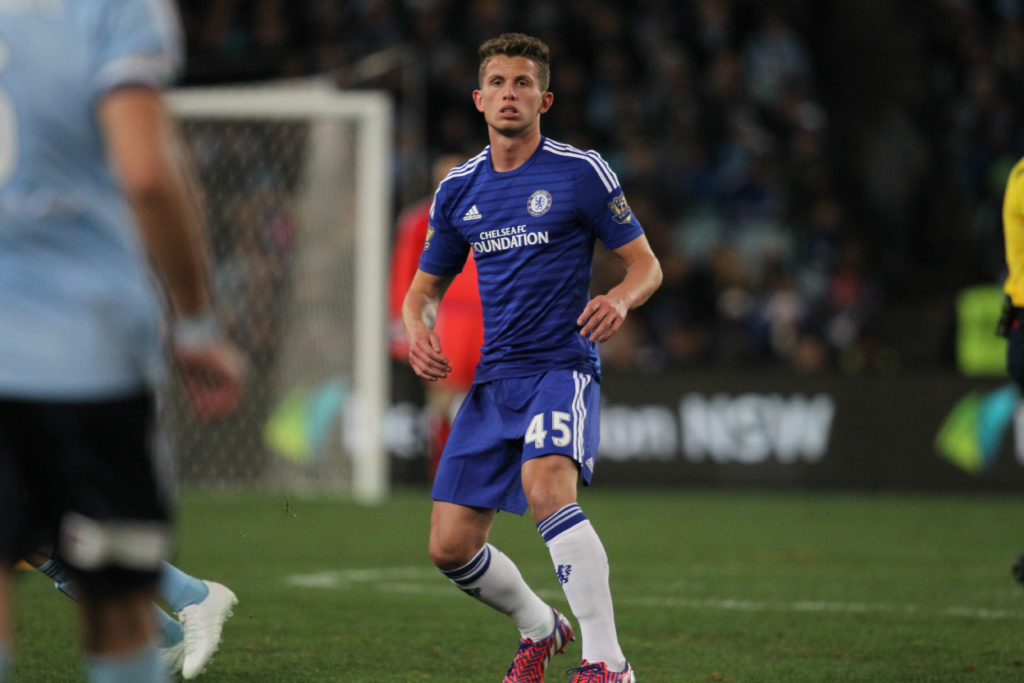 Jordan Houghton playing for Chelsea vs Sydney FC