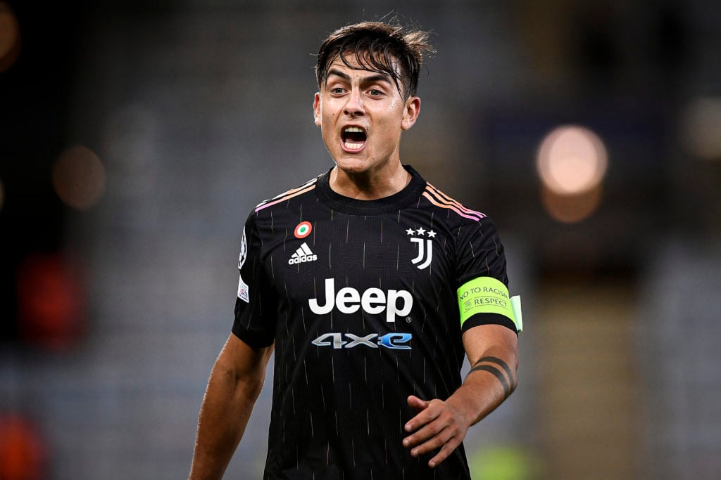 Paulo Dybala of Juventus FC reacts during the UEFA Champions