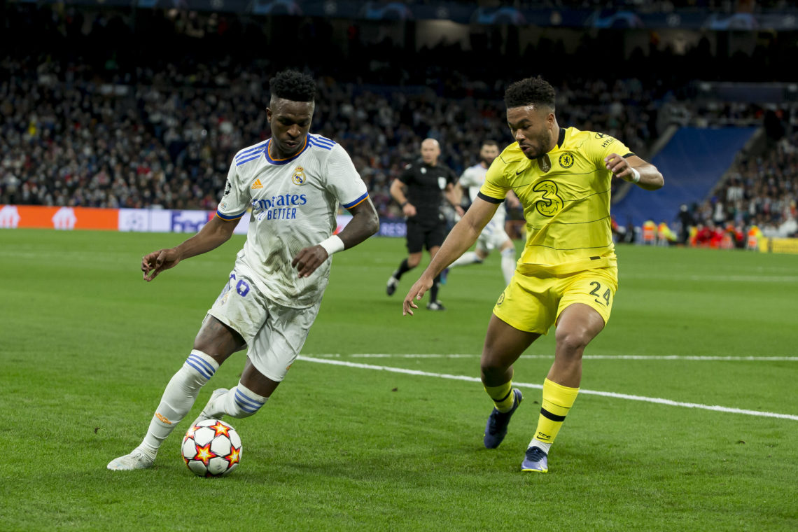 Vinicius Junior sends five-word message to Chelsea star Reece James