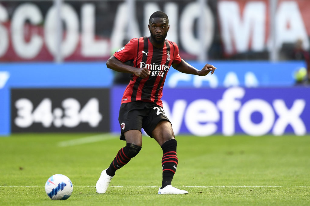 Fikayo Tomori of AC Milan in action during the Serie A