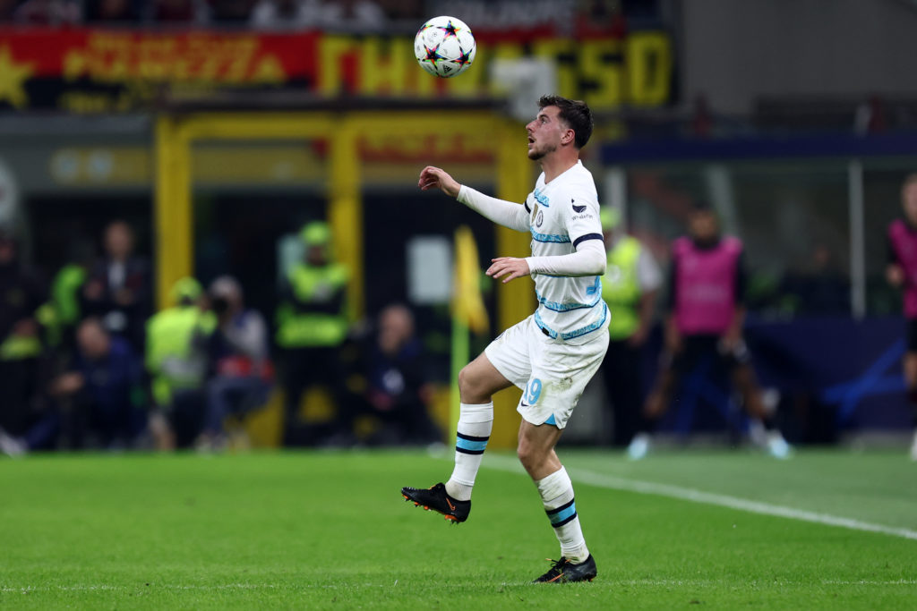 Mason Mount of Chelsea Fc in action during the Uefa