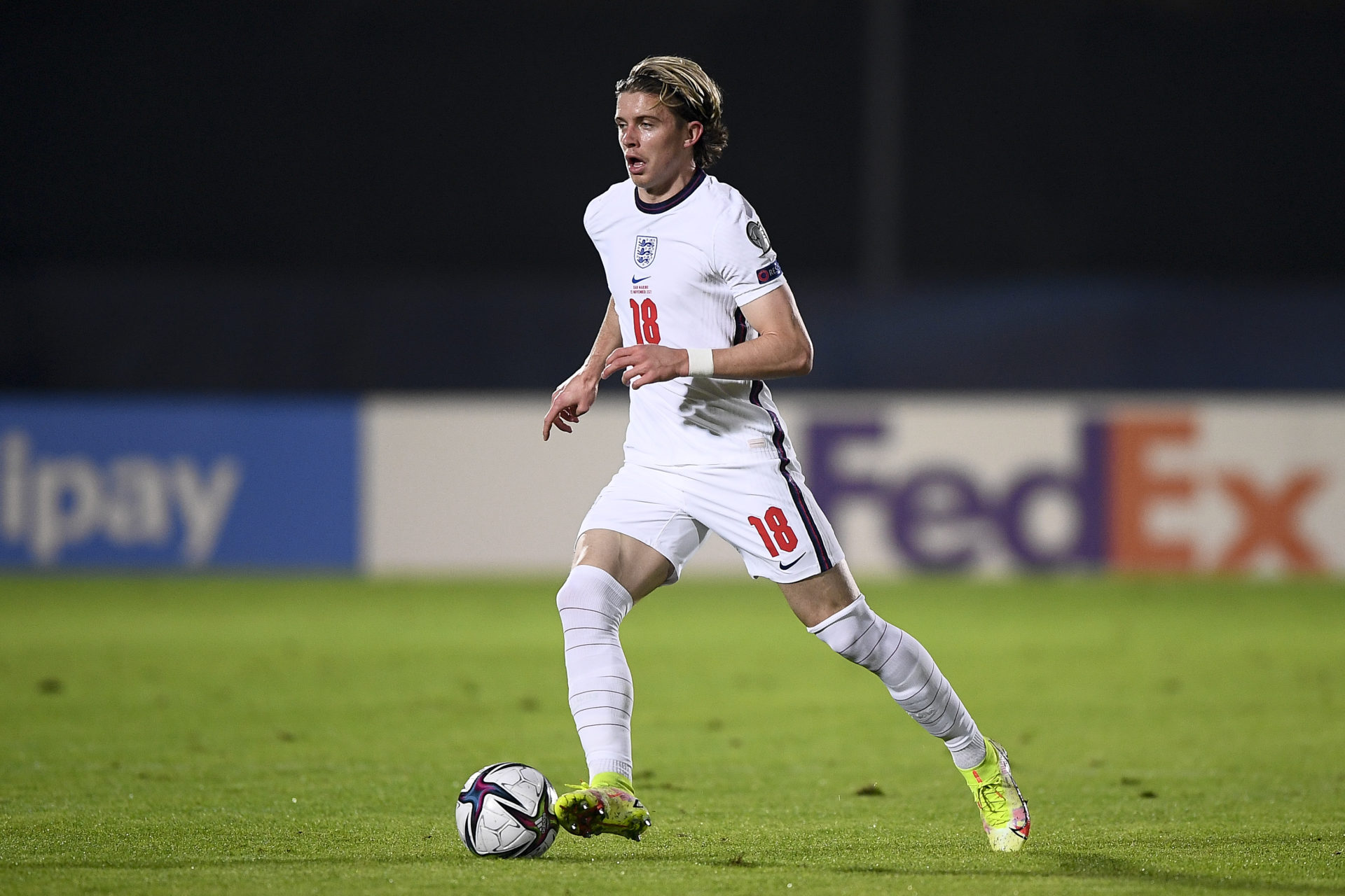 Conor Gallagher of England in action during the 2022 FIFA...