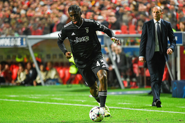 Samuel Illing-Junior of Juventus FC seen in action during...