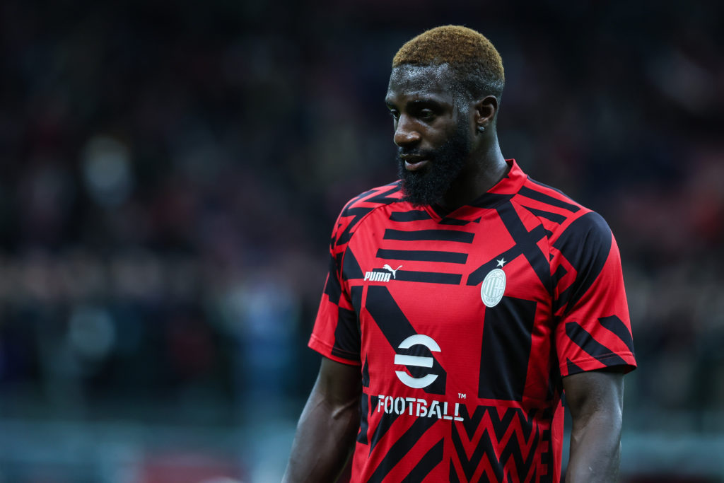 Tiemoue Bakayoko of AC Milan looks on during the Serie A
