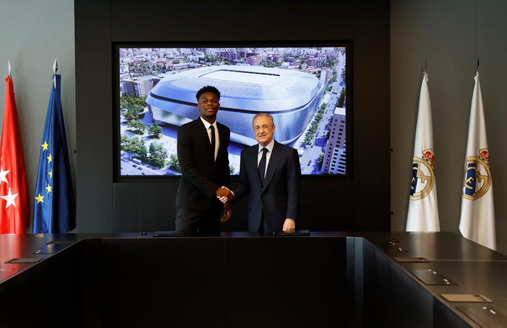 Real Madrid Unveil New Signing Aurelien Tchouameni
