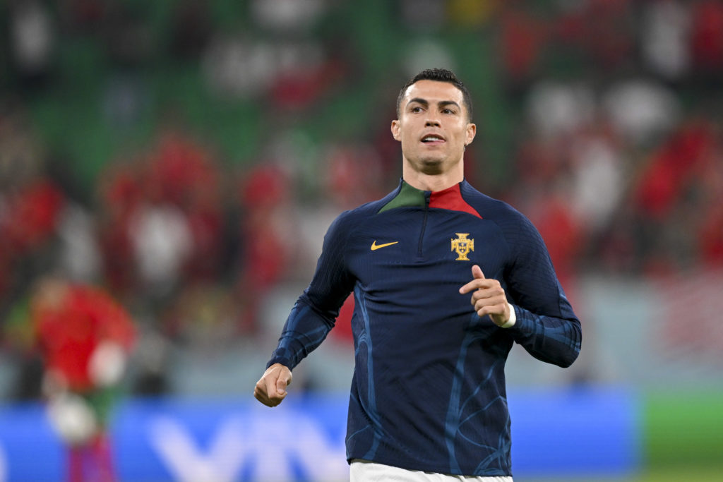 Cristiano Ronaldo playing for Portugal