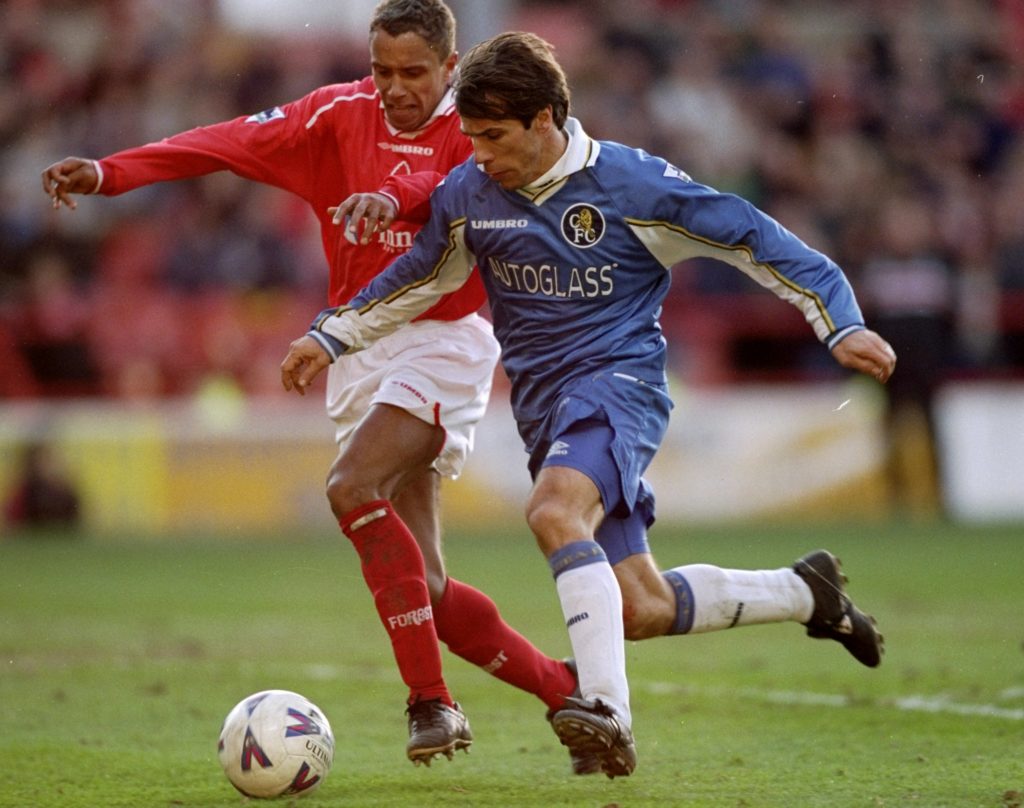 Nottingham Forest v Chelsea Gianfranco Zola