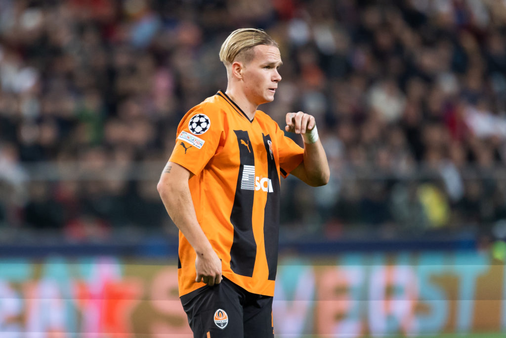 Mykhailo Mudryk of Shakhtar seen during the UEFA Champions