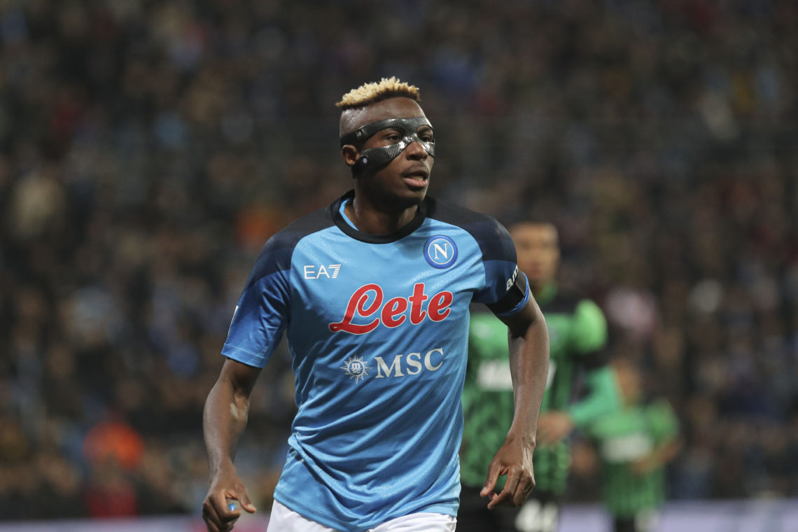 Victor Osimhen, SSC Napoli, nigerian footballers, Serie A, football, blue  neon lights, HD wallpaper | Peakpx