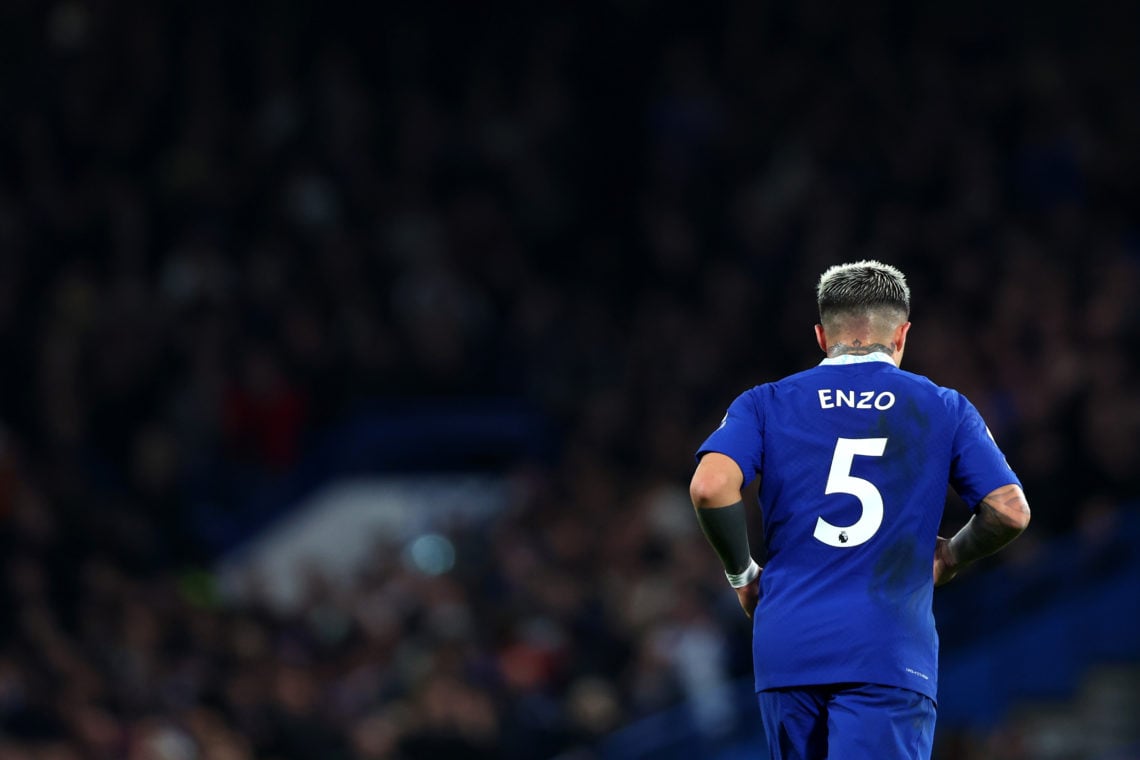 Manchester City's Bernardo Silva reacts to Enzo Fernandez's Chelsea transfer