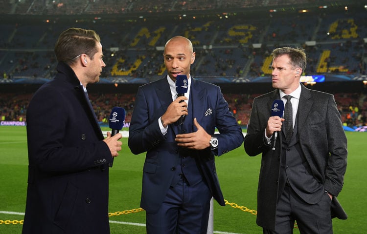 'Wow': Jamie Carragher reacts after what Thierry Henry has said about Chelsea legend last night