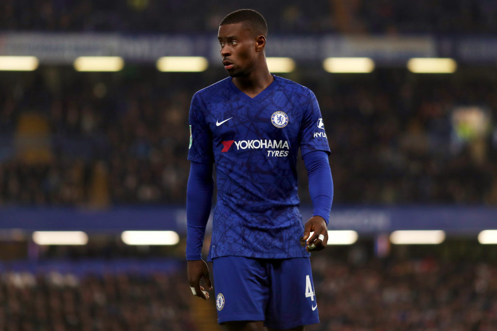 Marc Guehi of Chelsea seen in action during the Carabao Cup