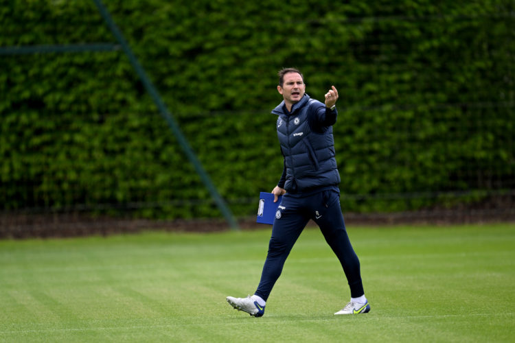 One Chelsea player received a telling off from Lampard for what he did in training