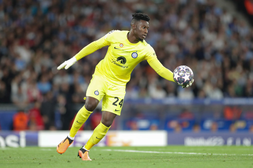 Andre Onana of Inter in action during the UEFA Champions