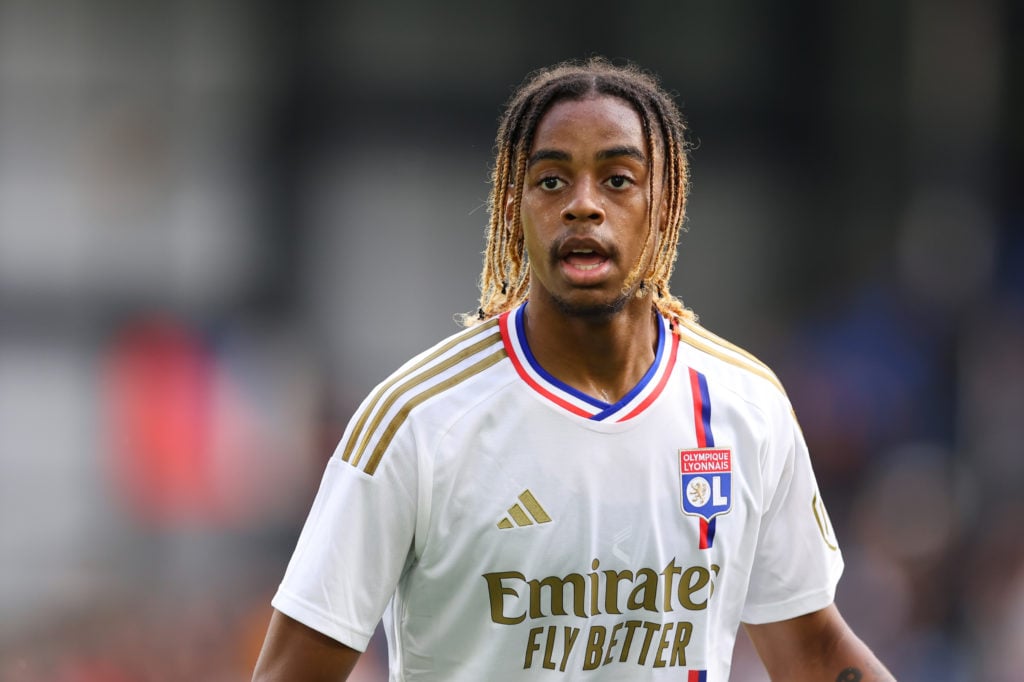 Chelsea transfer target Bradley Barcola of Lyon in pre-season before deadline day