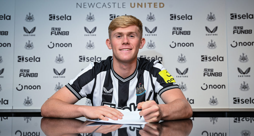 Newcastle United Unveil New Signing Lewis Hall