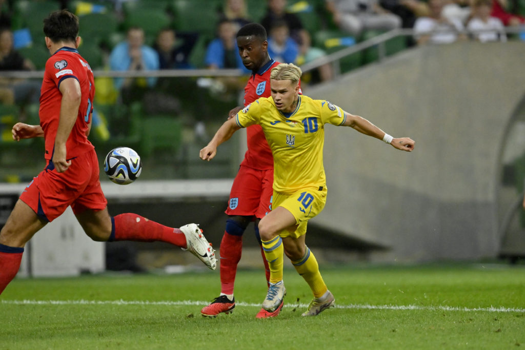 Ukraine 1-1 England in UEFA EURO 2024 Qualifier in Wroclaw