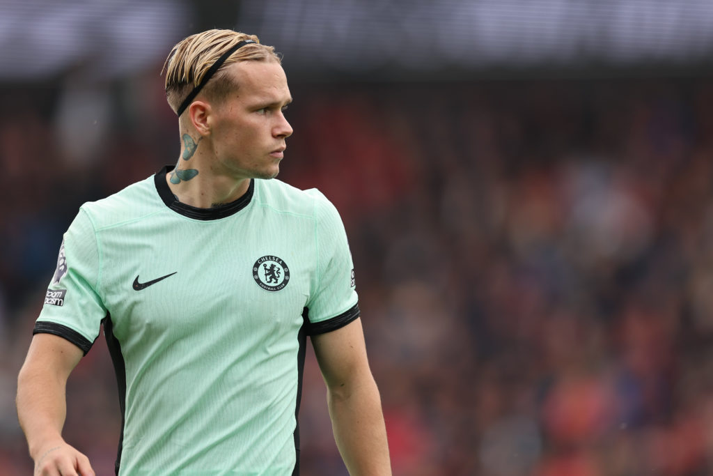 Chelsea forward Mykhailo Mudryk in Premier League action vs AFC Bournemouth