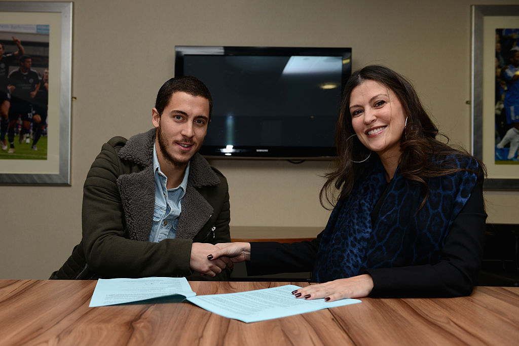 Soccer - Barclays Premier League - Chelsea's Eden Hazard signs a New Contract - Stamford Bridge
