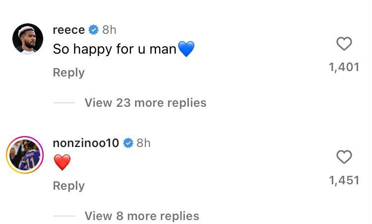 Reece James posts message after teammate Romeo Lavia makes his Chelsea debut