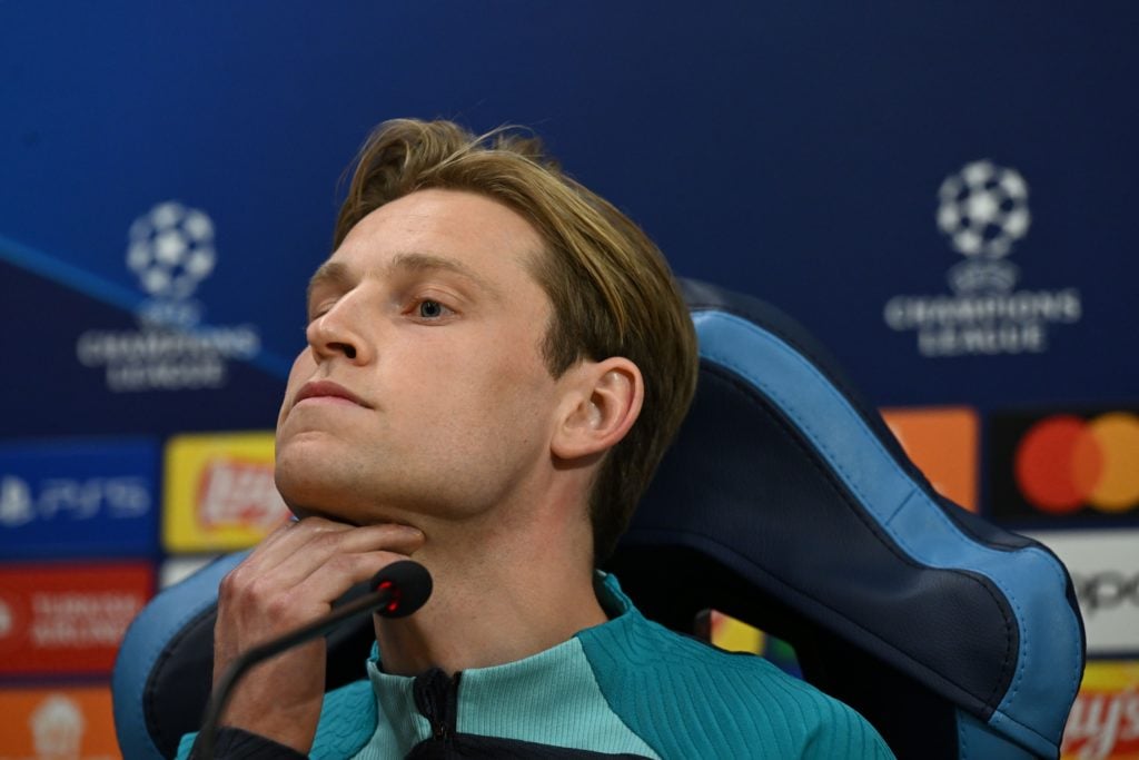 FC Barcelona Training Session And Press Conference - UEFA Champions League 2023/24