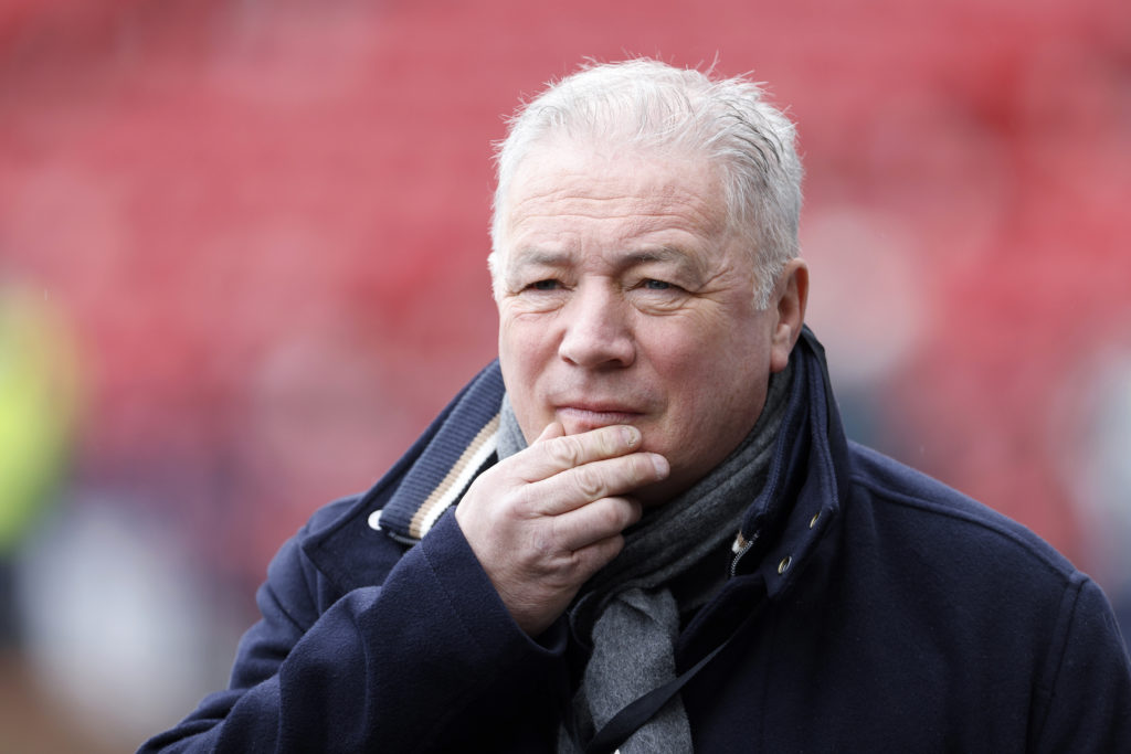 Rangers legend Ally McCoist before Scottish Cup semi-final
