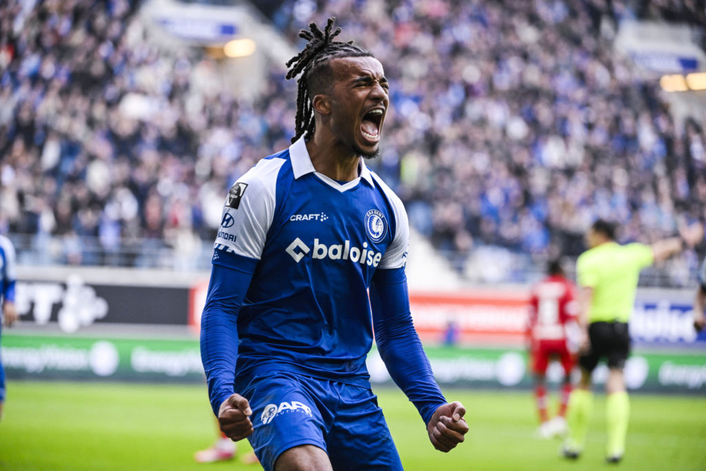 KAA Gent left-back Archie Brown in Pro League action amid Chelsea transfer interest