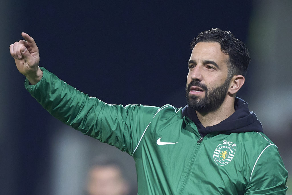 Sporting CP manager Ruben Amorim reacts v Moreirense in Liga Portugal Betclic