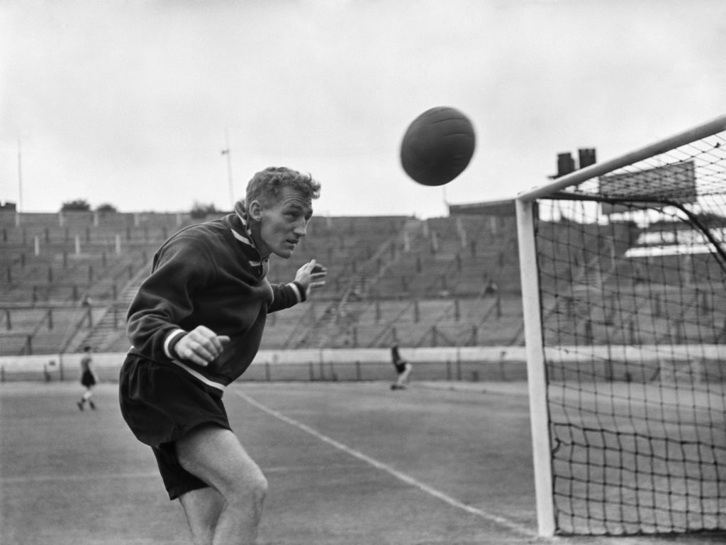 Chelsea FC's Roy Bentley, 1955