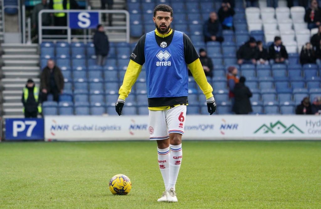 Jake Clarke-Salter of QPR warming up prior to the Sky Bet Championship match between Queens Park Rangers and Millwall at Loftus Road on January 20,...
