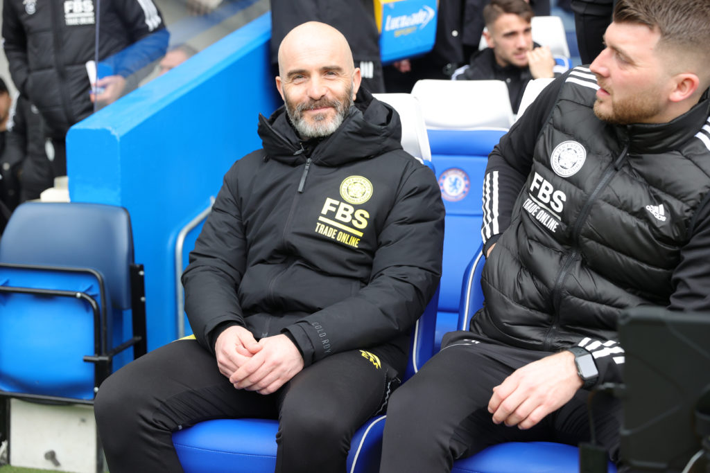 Leicester City Manager Enzo Maresca ahead of the Emirates FA Cup Quarter Final match between Chelsea and Leicester City at Stamford Bridge on March...