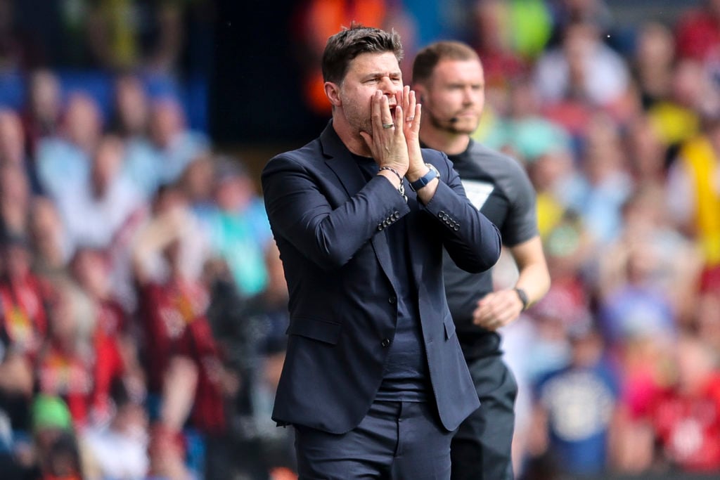 Head Coach Mauricio Pochettino of Chelsea during the Premier League match between Chelsea FC and AFC Bournemouth at Stamford Bridge on May 19, 2024...