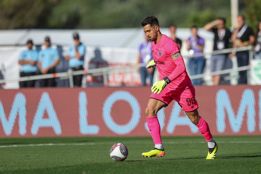 Diogo Costa of FC Porto during the match between Sporting CP and FC Porto for the Portuguese Cup Final at Estadio Nacional do Jamor on May 26, 2024...