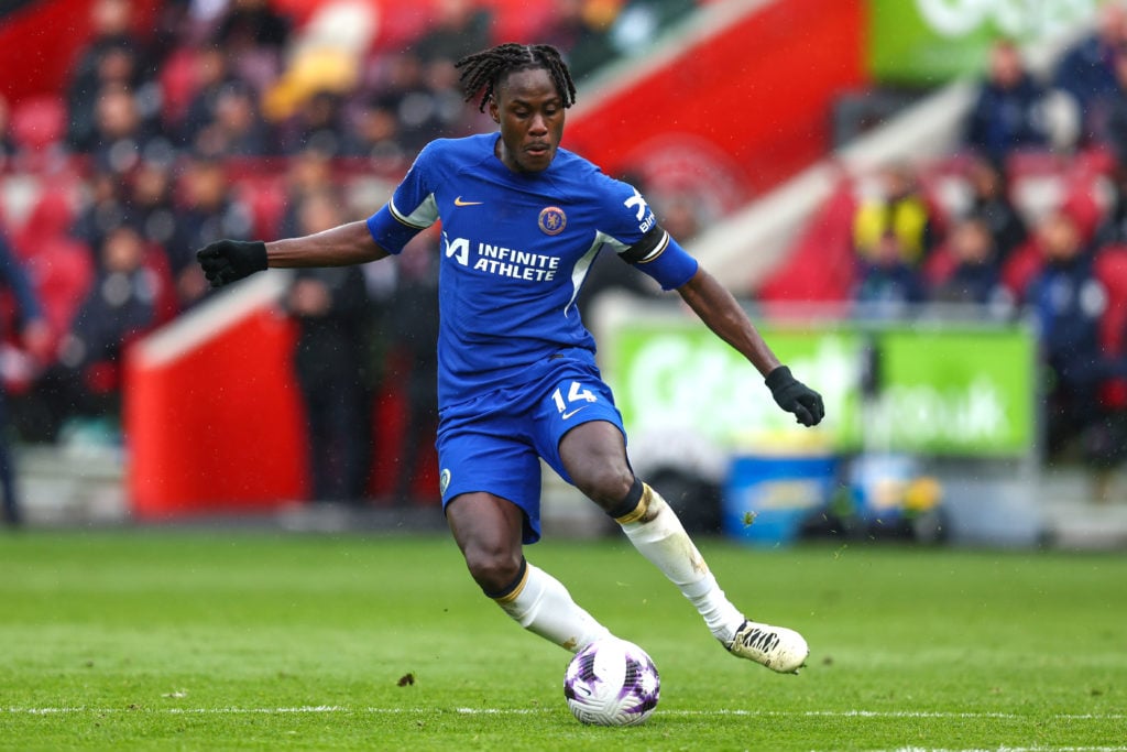Trevoh Chalobah of Chelsea during the Premier League match between Brentford FC and Chelsea FC at Brentford Community Stadium on March 2, 2024 in B...