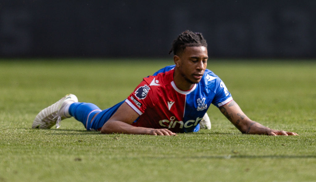 Crystal Palace's Michael Olise looks on during the Premier League match between Wolverhampton Wanderers and Crystal Palace at Molineux on May 11, 2...