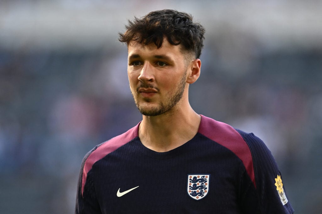 James Trafford of England during the international friendly match between England and Bosnia & Herzegovina at St James' Park on June 3, 2024 in...