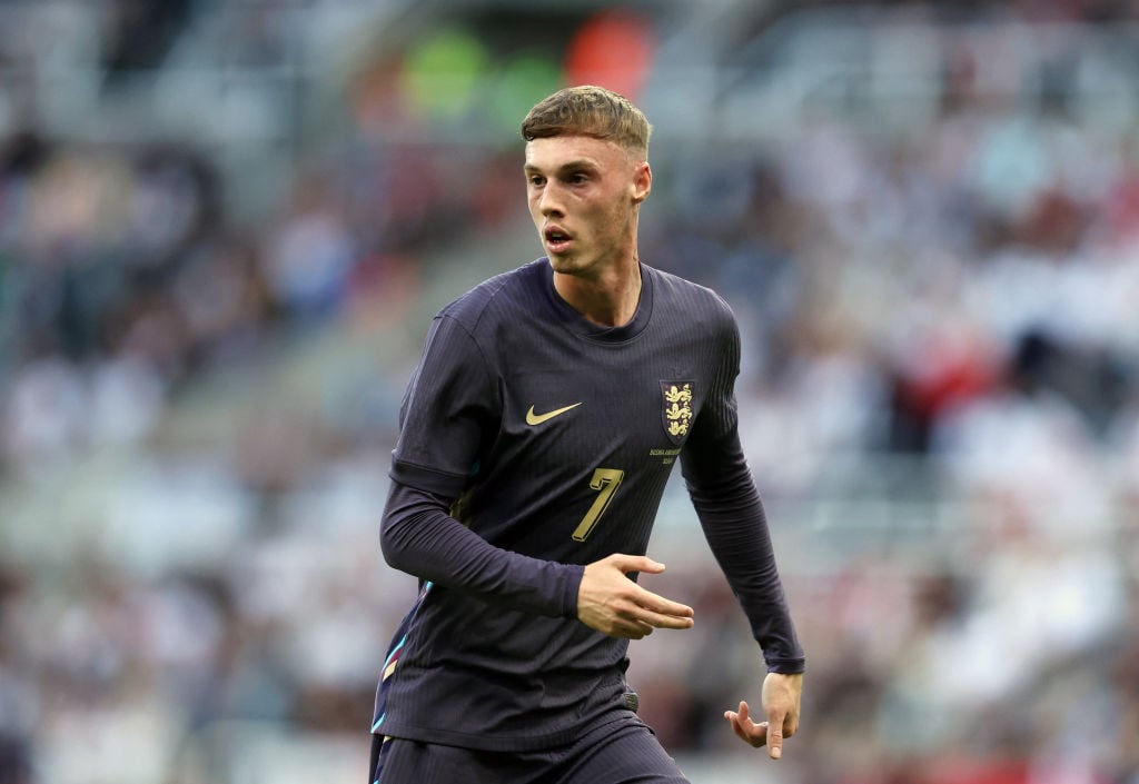 Cole Palmer of England 	  during the international friendly match between England and Bosnia & Herzegovina at St James' Park on June 03, 2024 i...
