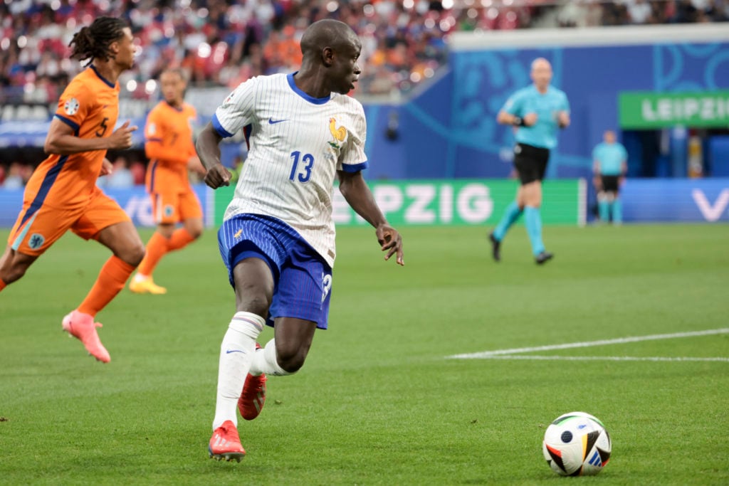 N'Golo Kante of France during the UEFA EURO 2024 group stage match between Netherlands and France at Football Stadium Leipzig on June 21, 2024 in L...