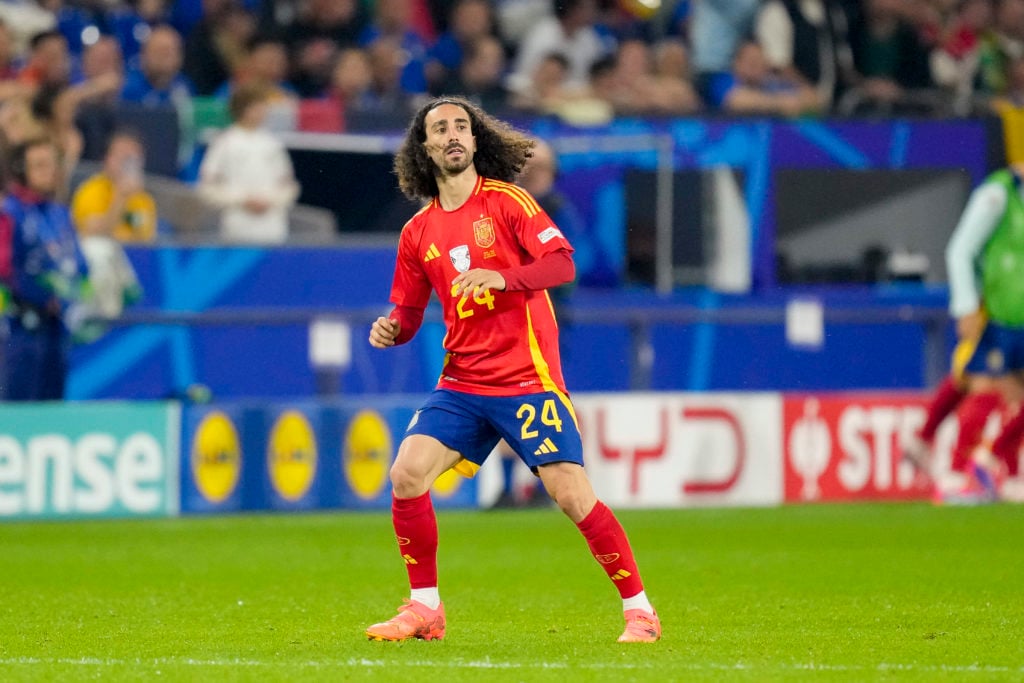 Marc Cucurella of Spain during the UEFA EURO 2024 - Group B, nogi match between Spain and Italy at Arena AufSchalke on June 20, 2024 in Gelsenkirch...