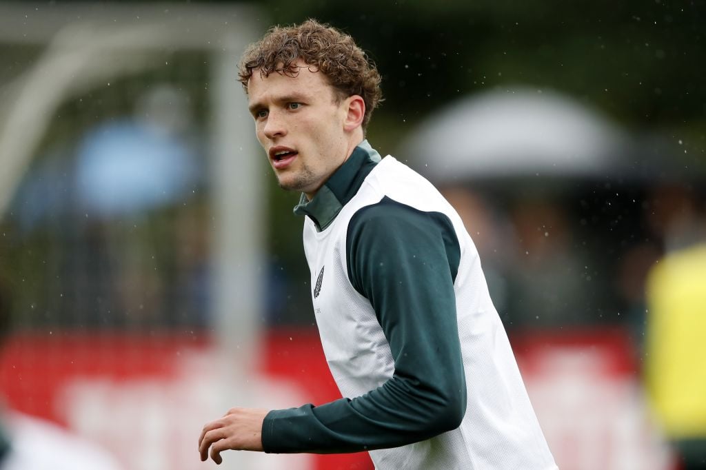 ROTTERDAM - Mats Wieffer of Feyenoord during Feyenoord's first public training of the 2024-25 season at Sportcomplex 1908 on July 3, 2024 in Rotter...