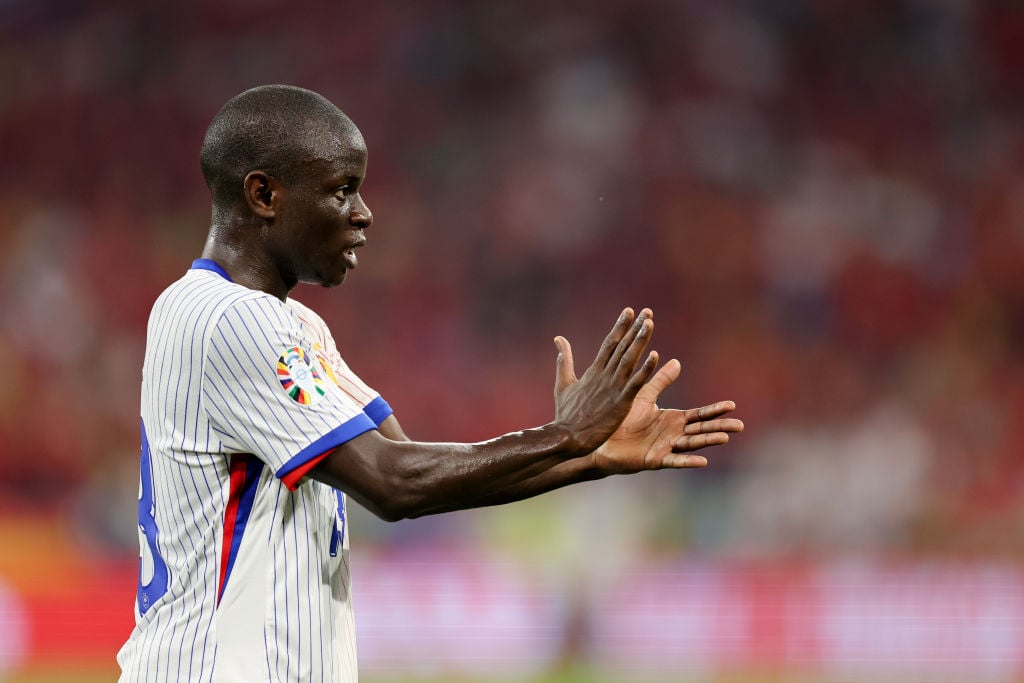 Ngolo Kante of France during the UEFA EURO 2024 semi-final match between Spain v France at Munich Football Arena on July 9, 2024 in Munich, Germany.